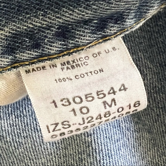 Vintage Riders High Rise Cut Off Blue Jean Shorts - Picture 7 of 12